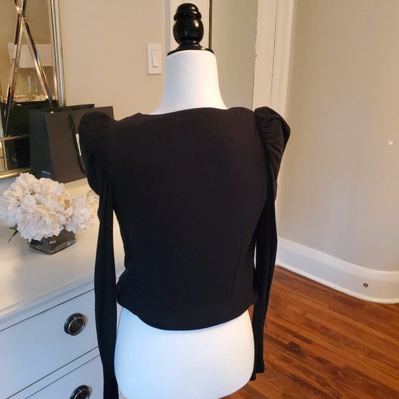 Bailey 44 Puffed Black Shirt - Picture 2 of 3